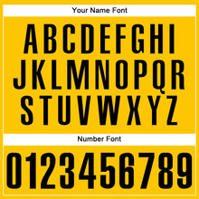 Load image into Gallery viewer, Custom Gold Black Authentic Baseball Jersey