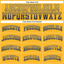 Load image into Gallery viewer, Custom Gold Black-White Authentic Drift Fashion Baseball Jersey