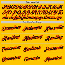 Load image into Gallery viewer, Custom Stitched Gold Brown-Orange Sports Pullover Sweatshirt Hoodie