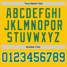 Load image into Gallery viewer, Custom Gold Kelly Green-White Performance T-Shirt