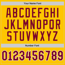 Load image into Gallery viewer, Custom Gold Maroon-White Performance T-Shirt