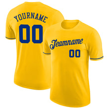 Load image into Gallery viewer, Custom Gold Royal Performance T-Shirt