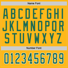 Load image into Gallery viewer, Custom Gold Kelly Green-White Hockey Jersey