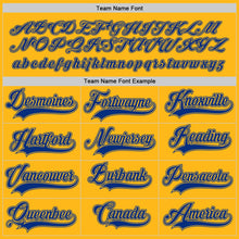 Load image into Gallery viewer, Custom Gold Royal-White Hockey Jersey