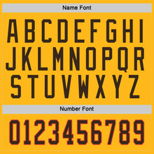 Load image into Gallery viewer, Custom Gold Brown-Orange Hockey Jersey