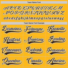 Load image into Gallery viewer, Custom Gold Brown-White Hockey Jersey