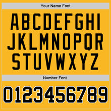 Load image into Gallery viewer, Custom Gold Black-White Authentic Baseball Jersey