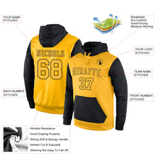 Load image into Gallery viewer, Custom Stitched Gold Gold-Black Sports Pullover Sweatshirt Hoodie