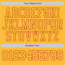 Load image into Gallery viewer, Custom Stitched Gold Gold-Red Sports Pullover Sweatshirt Hoodie