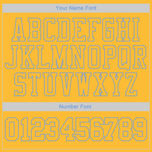 Load image into Gallery viewer, Custom Stitched Gold Gold-Light Blue Sports Pullover Sweatshirt Hoodie