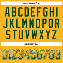 Load image into Gallery viewer, Custom Gold Green-White Authentic Drift Fashion Baseball Jersey