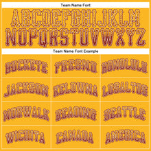 Load image into Gallery viewer, Custom Gold Crimson-Cream Authentic Drift Fashion Baseball Jersey