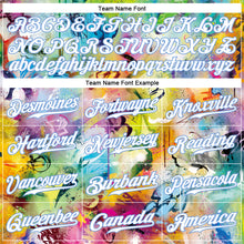 Load image into Gallery viewer, Custom Scratch Graffiti Pattern White-Light Blue 3D Authentic Basketball Jersey