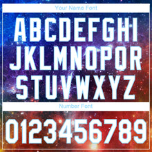 Load image into Gallery viewer, Custom Stitched Galactic White-Light Blue 3D Sports Pullover Sweatshirt Hoodie