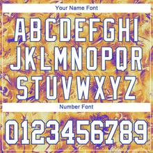 Load image into Gallery viewer, Custom Splashes Graffiti Pattern White-Royal 3D Performance T-Shirt