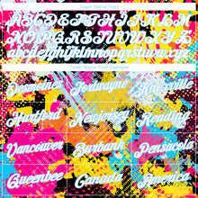 Load image into Gallery viewer, Custom Graffiti Bright Psychedelic Pattern White-Light Blue 3D Performance T-Shirt