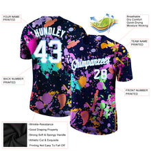 Load image into Gallery viewer, Custom Splashes Graffiti Pattern White-Light Blue 3D Performance T-Shirt