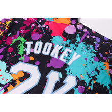 Load image into Gallery viewer, Custom Stitched Splashes Graffiti Pattern White-Light Blue 3D Sports Pullover Sweatshirt Hoodie