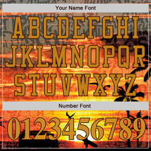 Load image into Gallery viewer, Custom Graffiti Pattern Gold-Brown 3D Beach Authentic Baseball Jersey