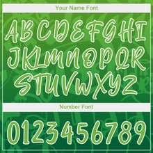 Load image into Gallery viewer, Custom Graffiti Pattern Green-White 3D Green Authentic Baseball Jersey