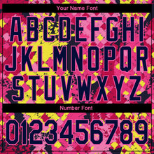 Load image into Gallery viewer, Custom Stitched Graffiti Pattern Navy-Pink 3D Sports Pullover Sweatshirt Hoodie