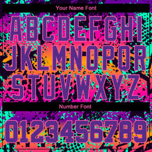 Load image into Gallery viewer, Custom Stitched Graffiti Pattern Purple-Pink 3D Sports Pullover Sweatshirt Hoodie