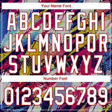 Load image into Gallery viewer, Custom Stitched Graffiti Pattern White-Red 3D Sports Pullover Sweatshirt Hoodie