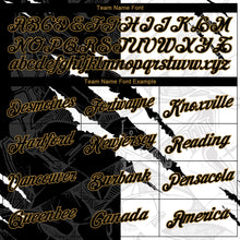 Load image into Gallery viewer, Custom Stitched Graffiti Pattern Black-Old Gold 3D Sports Pullover Sweatshirt Hoodie