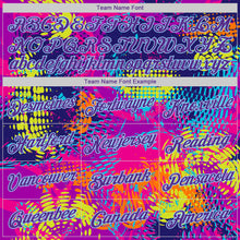 Load image into Gallery viewer, Custom Stitched Graffiti Pattern Purple-Light Blue 3D Sports Pullover Sweatshirt Hoodie