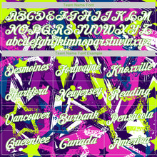 Load image into Gallery viewer, Custom Stitched Graffiti Pattern Neon Green-White 3D Sports Pullover Sweatshirt Hoodie