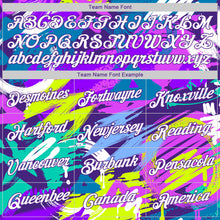 Load image into Gallery viewer, Custom Stitched Graffiti Pattern Purple-White 3D Sports Pullover Sweatshirt Hoodie