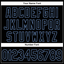 Load image into Gallery viewer, Custom Graffiti Pattern Black-Light Blue 3D Performance T-Shirt