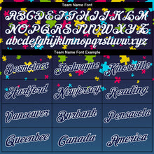 Load image into Gallery viewer, Custom Autism Awareness Puzzle Pieces Navy-White 3D Performance T-Shirt