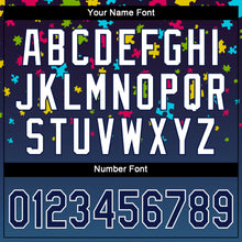 Load image into Gallery viewer, Custom Autism Awareness Puzzle Pieces Navy-White 3D Performance T-Shirt