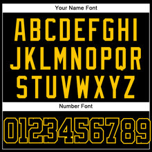 Load image into Gallery viewer, Custom Graffiti Pattern Black-Gold 3D Performance T-Shirt