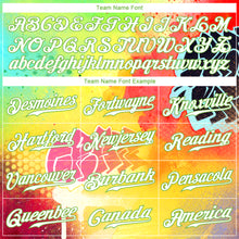 Load image into Gallery viewer, Custom Graffiti Pattern Neon Green-White 3D Authentic Baseball Jersey