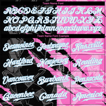 Load image into Gallery viewer, Custom Graffiti Pattern White-Light Blue 3D Authentic Baseball Jersey