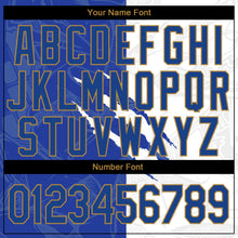 Load image into Gallery viewer, Custom Graffiti Pattern Royal-Old Gold Scratch 3D Performance T-Shirt