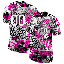 Load image into Gallery viewer, Custom Graffiti Pattern White-Black 3D Performance T-Shirt