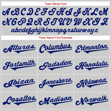 Load image into Gallery viewer, Custom Gray Royal-Red Authentic Throwback Rib-Knit Baseball Jersey Shirt