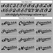 Load image into Gallery viewer, Custom Gray Black-White Authentic Throwback Rib-Knit Baseball Jersey Shirt