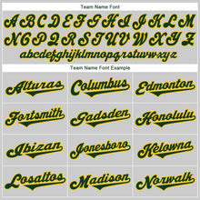 Load image into Gallery viewer, Custom Gray Green-Gold Authentic Baseball Jersey