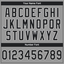 Load image into Gallery viewer, Custom Gray Black-White Performance T-Shirt