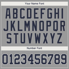 Load image into Gallery viewer, Custom Gray Navy-White Performance T-Shirt