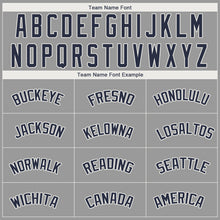 Load image into Gallery viewer, Custom Gray Navy-White Performance T-Shirt