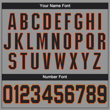 Load image into Gallery viewer, Custom Gray Black-Orange Performance T-Shirt