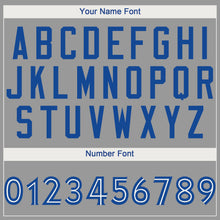 Load image into Gallery viewer, Custom Gray White-Royal Performance T-Shirt