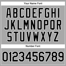 Load image into Gallery viewer, Custom Gray Black-White Authentic Baseball Jersey