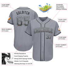 Load image into Gallery viewer, Custom Gray Black-White Authentic Drift Fashion Baseball Jersey