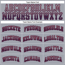Load image into Gallery viewer, Custom Gray Navy-Red Authentic Drift Fashion Baseball Jersey